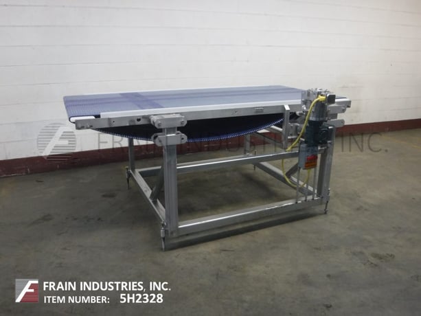 40" wide x 8.4' long, Stainless Steel, flat top Intralox belt conveyor, 38" infeed/discharge height, 3/4 HP - Image 5