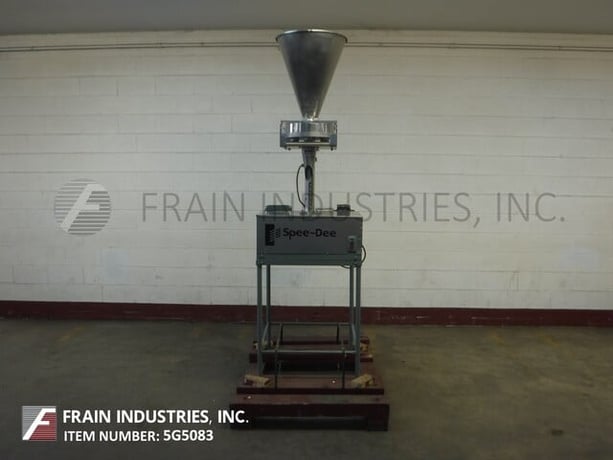 Spee Dee #CBE-4, 4 pocket volumetric filler, 6-48 indexes per minute, with 18" ID x 22" deep Stainless Steel - Image 4