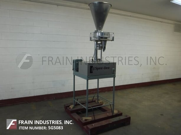 Spee Dee #CBE-4, 4 pocket volumetric filler, 6-48 indexes per minute, with 18" ID x 22" deep Stainless Steel - Image 5