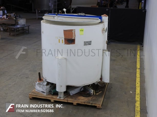 500 gallon Tycon USA, glass lined, low pressure jacketed, mixing tank, 53" diameter x 56" deep - Image 3