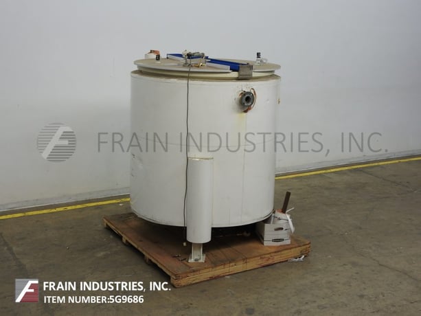 500 gallon Tycon USA, glass lined, low pressure jacketed, mixing tank, 53" diameter x 56" deep - Image 5