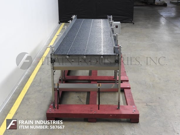 40" W x 177-1/2" L Shuttleworth, Stainless Steel accumulation table has 21mm standard pitch rollers - Image 4
