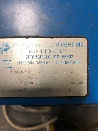 4000 lb. Press Room Equipment #PR-124000-RAD, 12" W x .092" thick, servo feed line, 7 roll, 1997, #10713 - Image 5