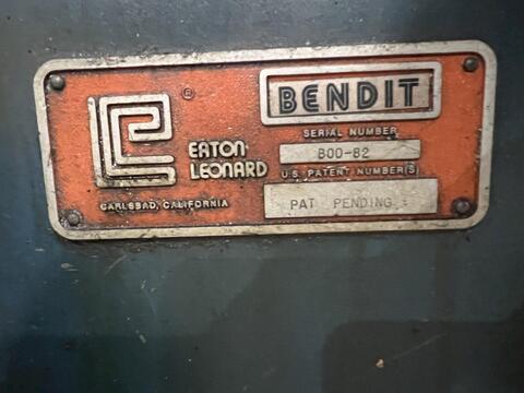3" Eaton Leonard #Vector-Bendit, hydraulic tube bender, 5 HP, mandrel, bending dies - Image 2