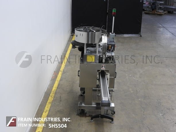 Kaps-All #FC8, Stainless Steel, 8 spindle capper, with 6" W x 120" L Delran conveyor, motorized capper head - Image 3