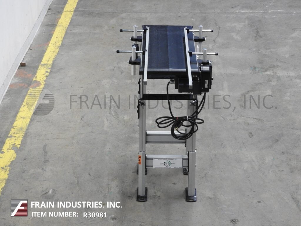 12" wide x 3' long, Dorner #2200, aluminum frame belt conveyor, 28"-36" H infeed/discharge, vari-speed - Image 4