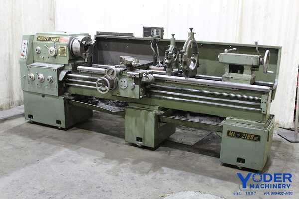 21" x 80" Mighty Turn #ML2180GL, gap bed, 11-13/16" OCS, 3-jaw 12" chk, inch/metric, digital read out, #63444 - Image 1