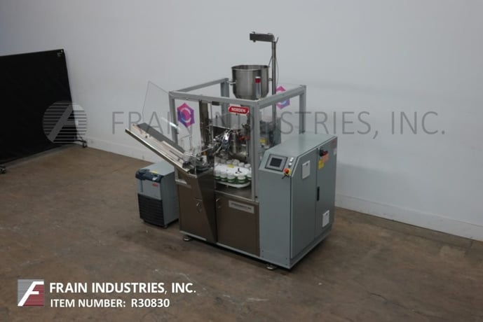 Norden #602, automatic, hot air, plastic or laminate tube filler & sealer, 10-60 tubes per minute, 18 pocket - Image 5