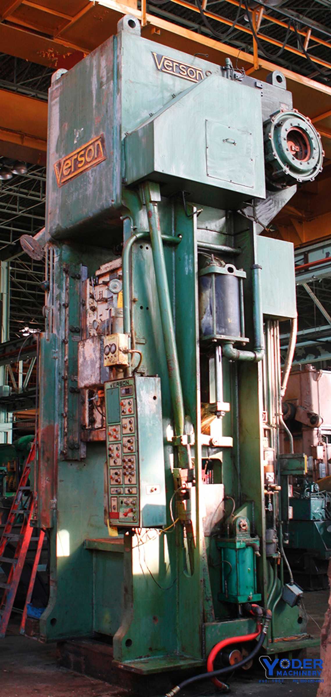 500 Ton, Verson #E-S1-500-SP, SSSC press, 10" stroke, 37" Shut Height, air clutch & brake, #62393 - Image 6