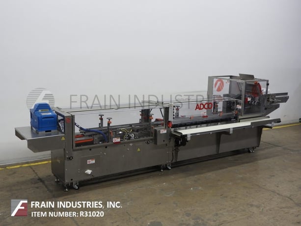Adco #15D105SS, semi-automatic, Stainless Steel, horizontal, continous motion, hot melt glue cartoner, 25-120 - Image 1