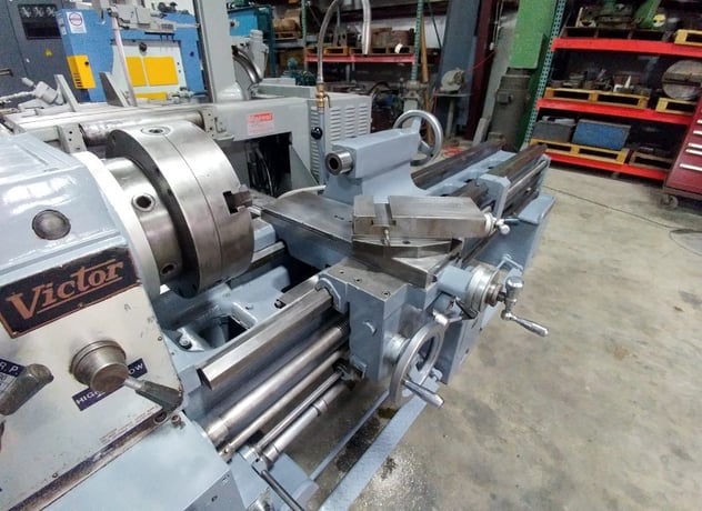 20" x 80" Victor #20x80, engine lathe, 13" SOCS, 4-jaw 12" chuck, inch/metric threads, #5MT, 10 HP - Image 5