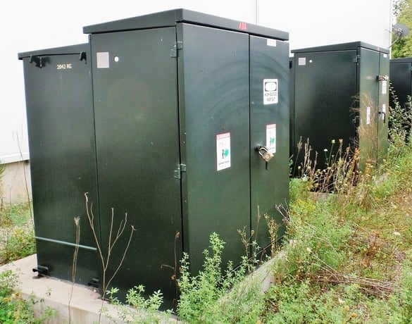750 KVA 27600 Delta Primary, 460Y/266 Secondary, ABB, pad, copper windings (10 available) - Image 1