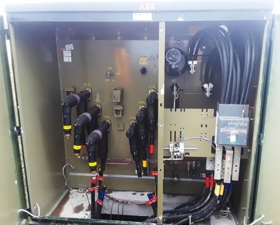 750 KVA 27600 Delta Primary, 460Y/266 Secondary, ABB, pad, copper windings (10 available) - Image 4
