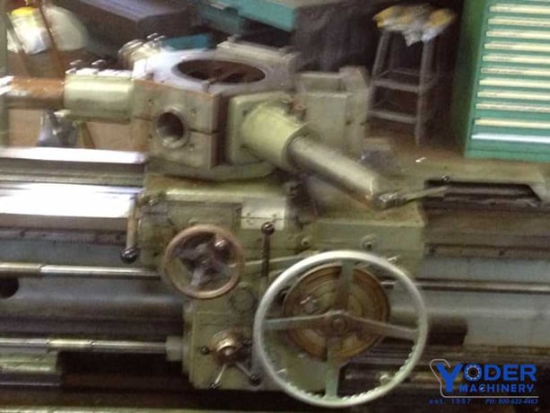No. 4L Gisholt, 31-3/4" swg, 24-1/2" SOCS, 3-jaw 24" chk, 40 HP, roller type stdy rest, #61838 - Image 3