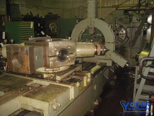 No. 4L Gisholt, 31-3/4" swg, 24-1/2" SOCS, 3-jaw 24" chk, 40 HP, roller type stdy rest, #61838 - Image 5