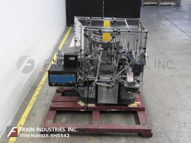 Langguth #E-62, 12 head rotary, Stainless Steel, cut & stack, wrap around, hot melt glue labeler, 50-300 - Image 4