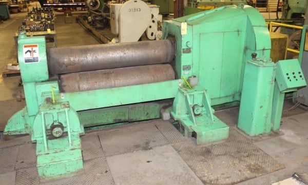 5' x 1-1/2" Bertsch #14, initial type, air drop end, power rear roll adjust, power front roll adjust, 50 HP - Image 1