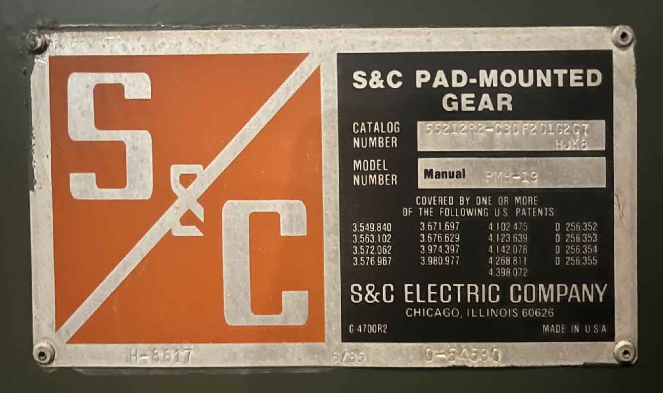 600 Amp, S & C, No. PMH-19, 14400 Volts, UNI-RUPTER, FUSED - Image 3