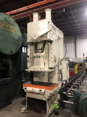 165 Ton, Aida #C1-15 (2), OBI punch press, 7.8" stroke, 3.3" slide adj., 15.7" Shut Height, 48.8" x 24.8" - Image 1