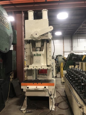 165 Ton, Aida #C1-15 (2), OBI punch press, 7.8" stroke, 3.3" slide adj., 15.7" Shut Height, 48.8" x 24.8" - Image 2