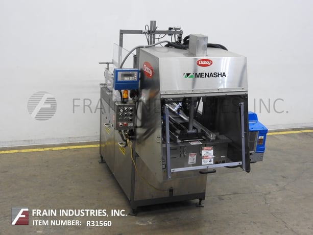 Doboy #751, automatic, single head, tray former, 10-60 trays per minute, Nordson (3) gun hot melt glue system - Image 1