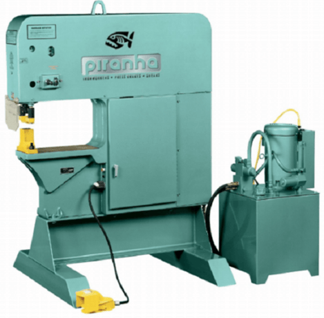Piranha #SEP120, ironworker w/punch holder, stripper & die block, 120 ton, 10 HP, new - Image 1