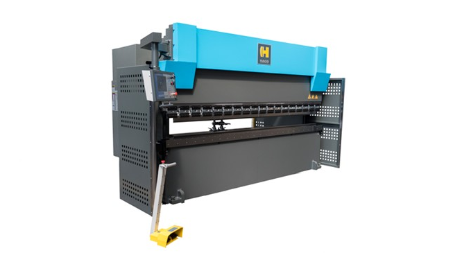 165 Ton, Haco Synchromaster #165-10-8XR, hydraulic, 10' overall, 102" between housing, 22 HP, EasyBend 2D - Image 1