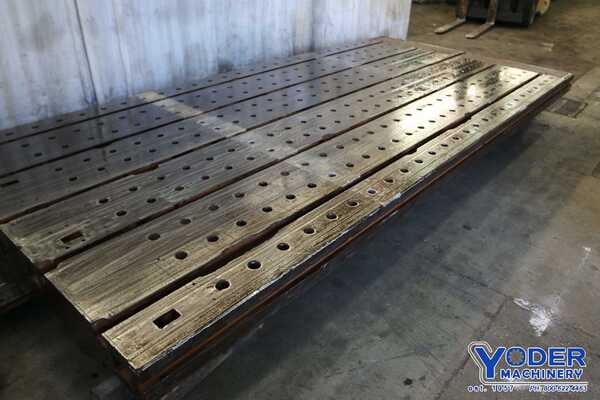181" x 86" x 6-1/2", T-slotted floor plate, 5 T-slots, V-ways on bottom, #70834 - Image 8