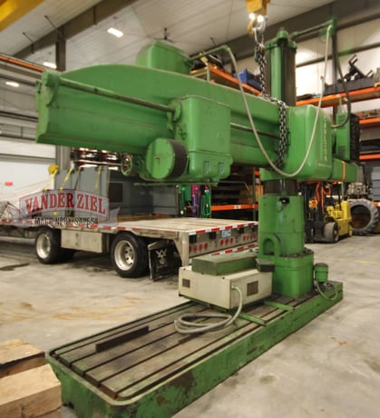8' -19" Carlton #4A, radial drill, 50" x 101" base, #6MT, #13966 - Image 5