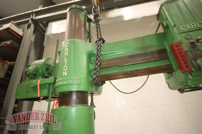 8' -19" Carlton #4A, radial drill, 50" x 101" base, #6MT, #13966 - Image 7
