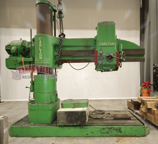 8' -19" Carlton #4A, radial drill, 50" x 101" base, #6MT, #13966 - Image 8