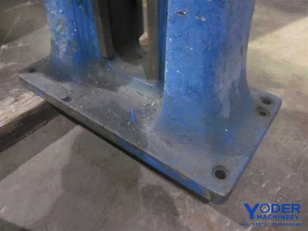 Lucas 3" boring mill outboard support, 2-1/2" hole, 27" x13-3/4" base, 56" OA hght, #17903 - Image 6