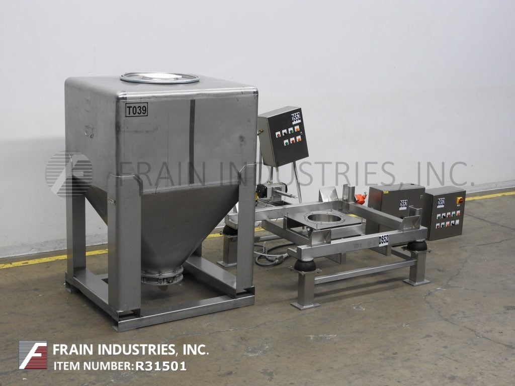 50 cu.ft., Tote Systems #13342-M01, Stainless Steel powder tote bin with u, 1400 liter capacity, clamp down - Image 5