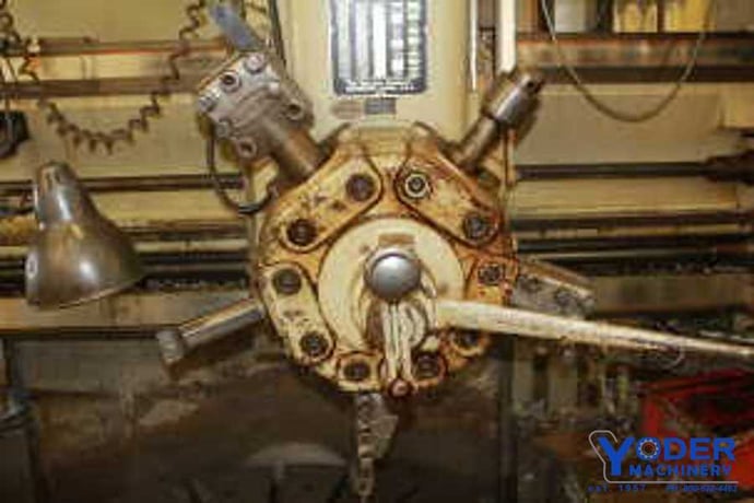 46" Bullard #Dynatrol, vertical turret lathe, 40" under cross rail, built in 4-jaw chuck, automatic lube - Image 4
