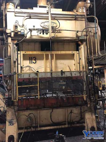 200 Ton, Danly #SC2-200-72-48, straight side double crank press, 5" stroke, 28" Shut Height, air clutch & - Image 3