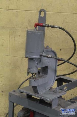 20 Ton, Fabriline #FP20-6, C-frame hydraulic flange punch, 7/8" stroke, 6" throat, 3 HP, #69702 - Image 5