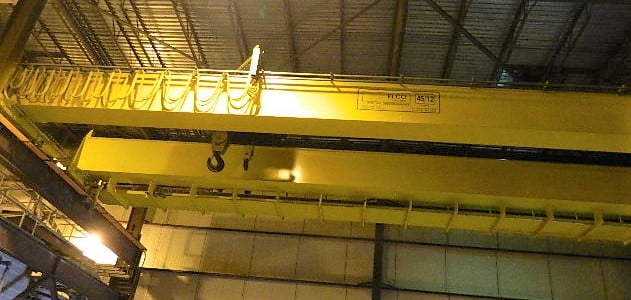 45/12 Ton, R & M, 58'0" Span, 41' lift, radio, VFD bridge/trolley, 2005, #2015 - Image 10