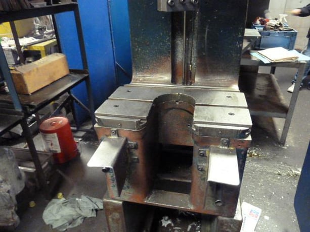 5 Ton, Denison C-frame hydraulic press, 19" throat, 20" daylight, 10 HP, 1770 RPM, s/n 8950,1952 - Image 6