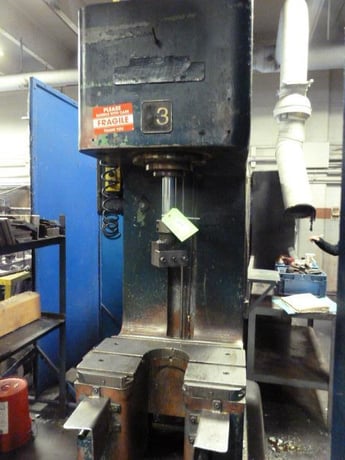5 Ton, Denison C-frame hydraulic press, 19" throat, 20" daylight, 10 HP, 1770 RPM, s/n 8950,1952 - Image 7