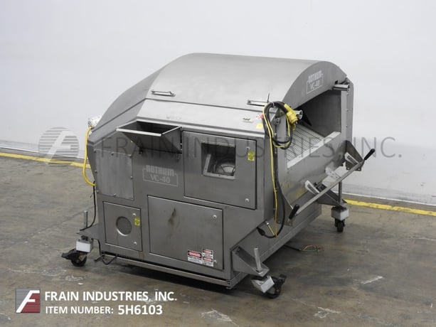 Predust and Breading Applicator, Nothum #VC-40 VersaCoat, with 40" W x 64" L wire belt, 15" W x 8" H breading - Image 1