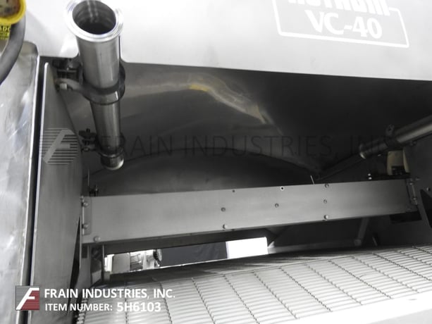 Predust and Breading Applicator, Nothum #VC-40 VersaCoat, with 40" W x 64" L wire belt, 15" W x 8" H breading - Image 2
