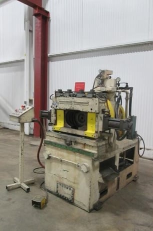 6" Dickey #6000, rotary tube end former, forming single & double beads, AB PLC - Image 1
