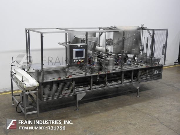 Holmatic #PR-3S, 3 lane, inline, Stainless Steel, cup filler, roll stock film sealer, 30-120 cups/minute - Image 5
