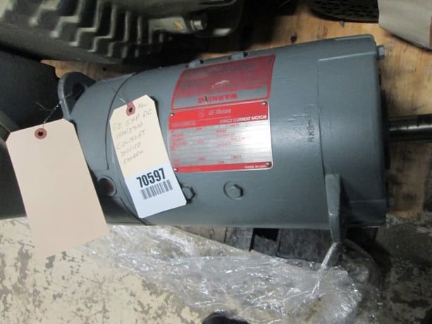5 HP 1800 RPM General Electric, Frame CDL186AT, TEFC, new, 115/230 Volts - Image 1
