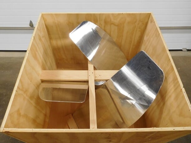 Stainless elephant ear mixing impeller, 40", (3) 40" x 17" blades, new (3 available) - Image 6