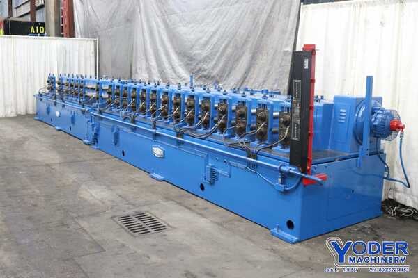 26 Stand, Tishken #26HW-3, rollformer, 3" arbor diameter, 14" roll space, 14" horiz centers, #72239 - Image 1