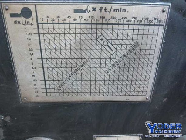 32" x 205" Tos, 3.25" bore, engine lathe, 7.1-900 RPM, steady rests, #68439 - Image 7