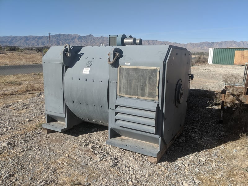 1500 HP 500/580 RPM General Electric, wound shunt, 2370 amps arm, 500VA, 150/300VF (2 available) - Image 2