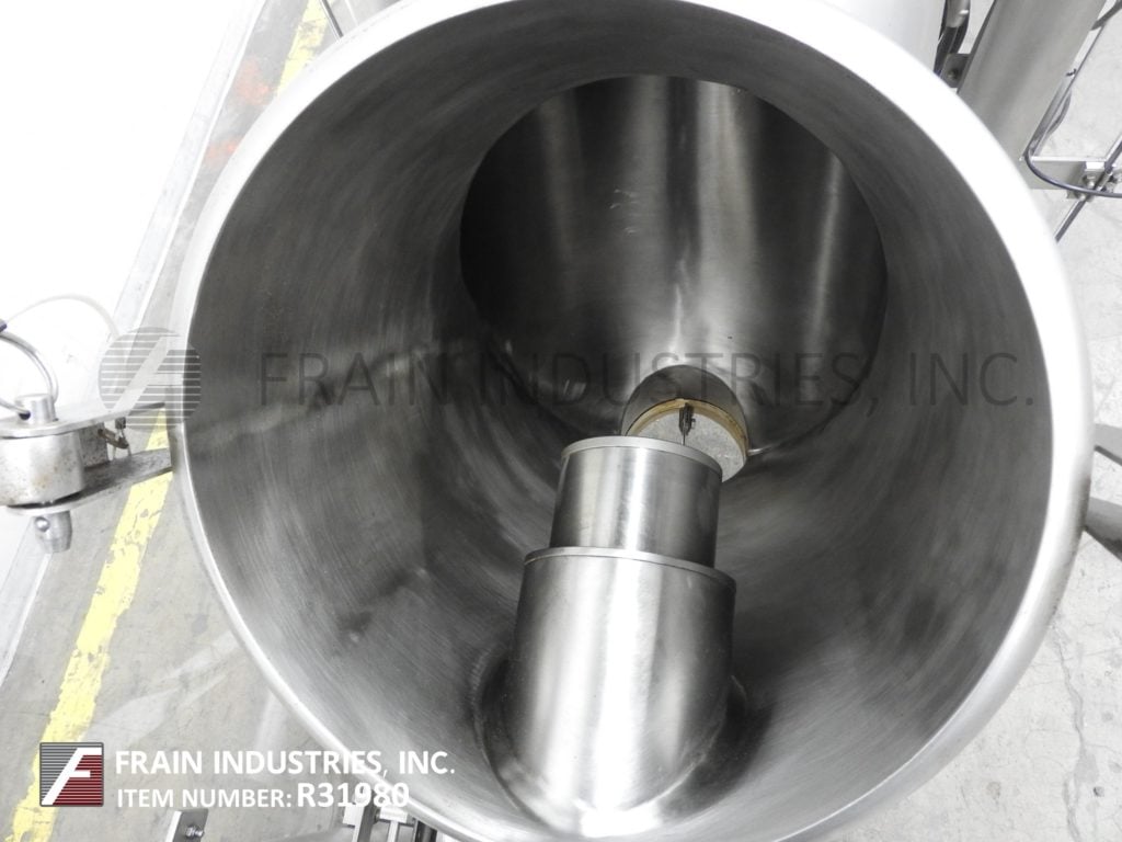 2 cu.ft. Patterson, 316 Stainless Steel twin shell mixer, (2) 12" ID product ports, 6" ID discharge w/36" - Image 2
