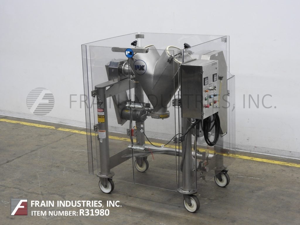 2 cu.ft. Patterson, 316 Stainless Steel twin shell mixer, (2) 12" ID product ports, 6" ID discharge w/36" - Image 5
